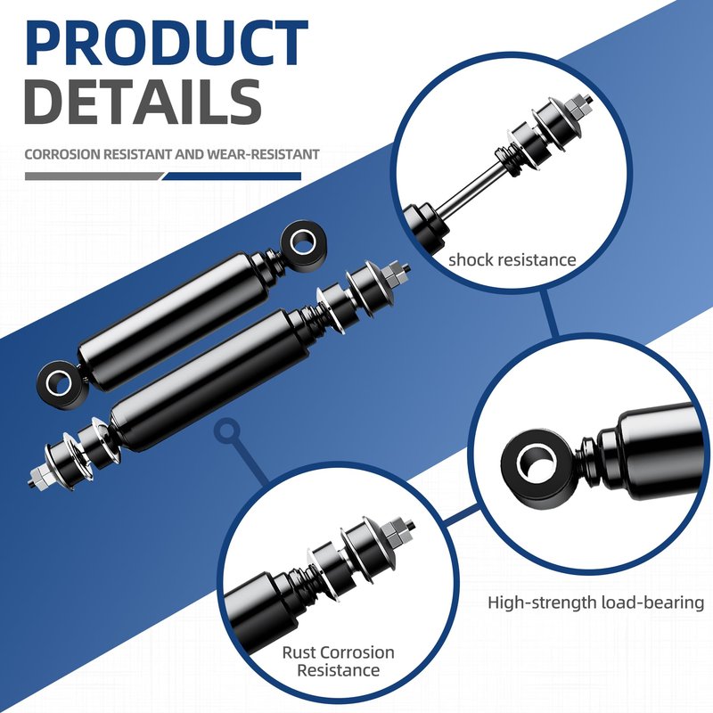 MIXOPOLY Golf Cart Shock Absorbers Kit for Club Car DS/Carryall/Precedent/Onward/Tempo Model 1981-UP, Front Rear Shocks Replaces OEM 1014235 1015813 102588601 1010991 1014236 1013164 102588501 1012183