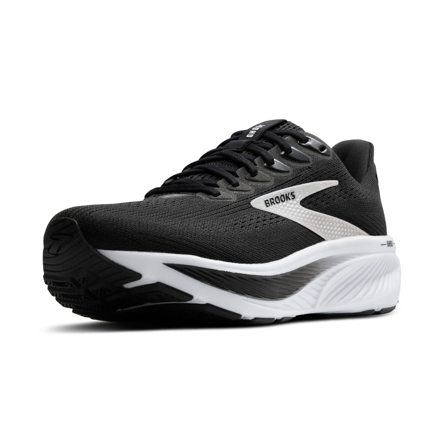 Brooks Women’s Ghost 17 Neutral Running Shoe - Black/Grey/White - 11.5 Wide