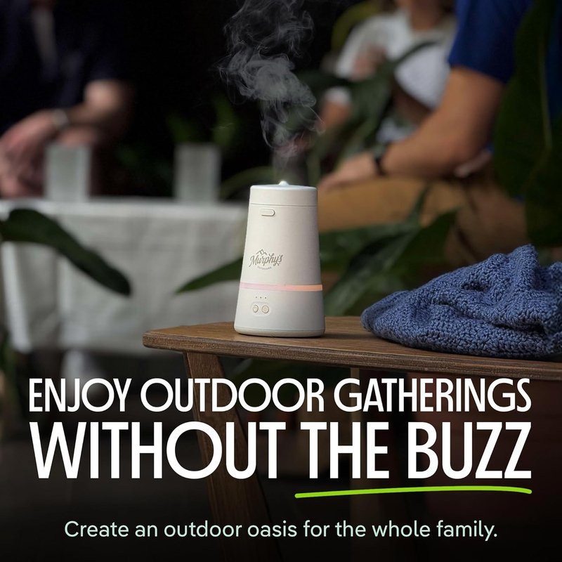 Murphy's Naturals Mosquito Repellent Spray - Essential Oils Formula, 30-Hour Protection | 15-Foot Zone, Refill Included