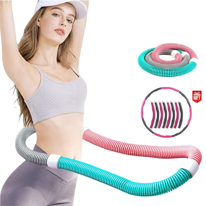 STAYGERAR Weighted Hoop, Infinity Hoop for Adults,Hoops for Adults Weight Loss, Quiet Adjustable Fitness Hoop for Burning Fat