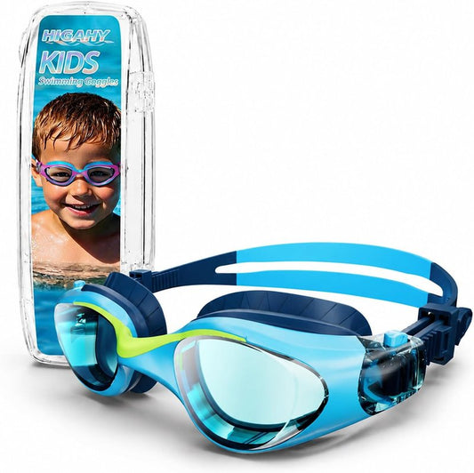 Kids Swim Goggles - Anti-Fog UV Protection & Leakproof Design | Adjustable Strap for Ages 6-14