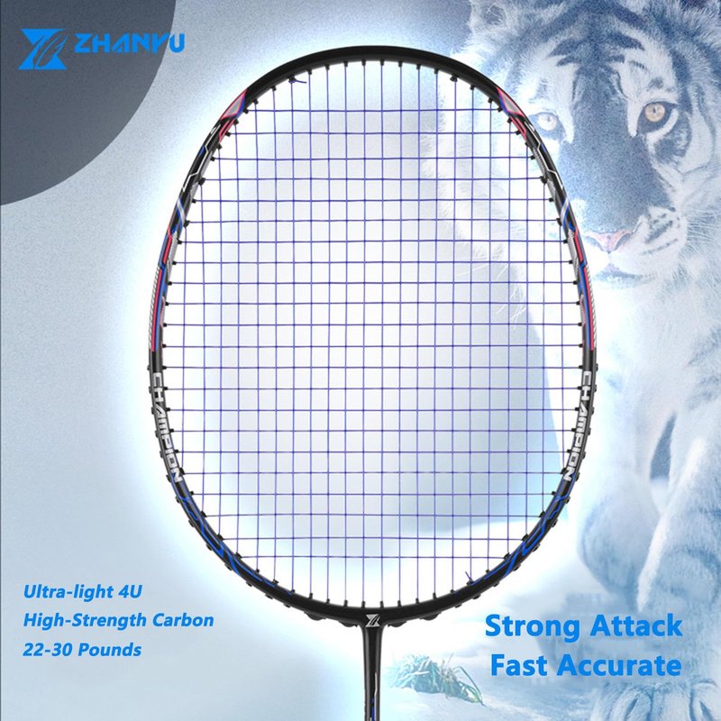 PFVMSQA Badminton Racket Set,82g Offensive Defensive Durability Professional Badminton Racket,with 2 Shuttlecocks and 1 Carrying Bag,for Training,Sports and Entertainment