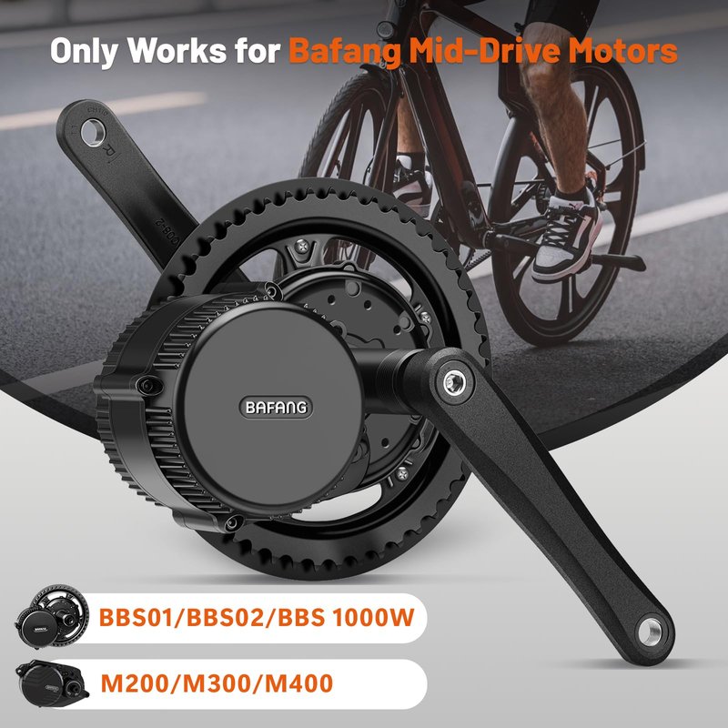 BAFANG E-Bike Crank Arm Aluminium Alloy 2 Pieces E-Bike Crank Arm Left Crank and Right Crank for Electric Bicycle BBS Middle Drive Motor