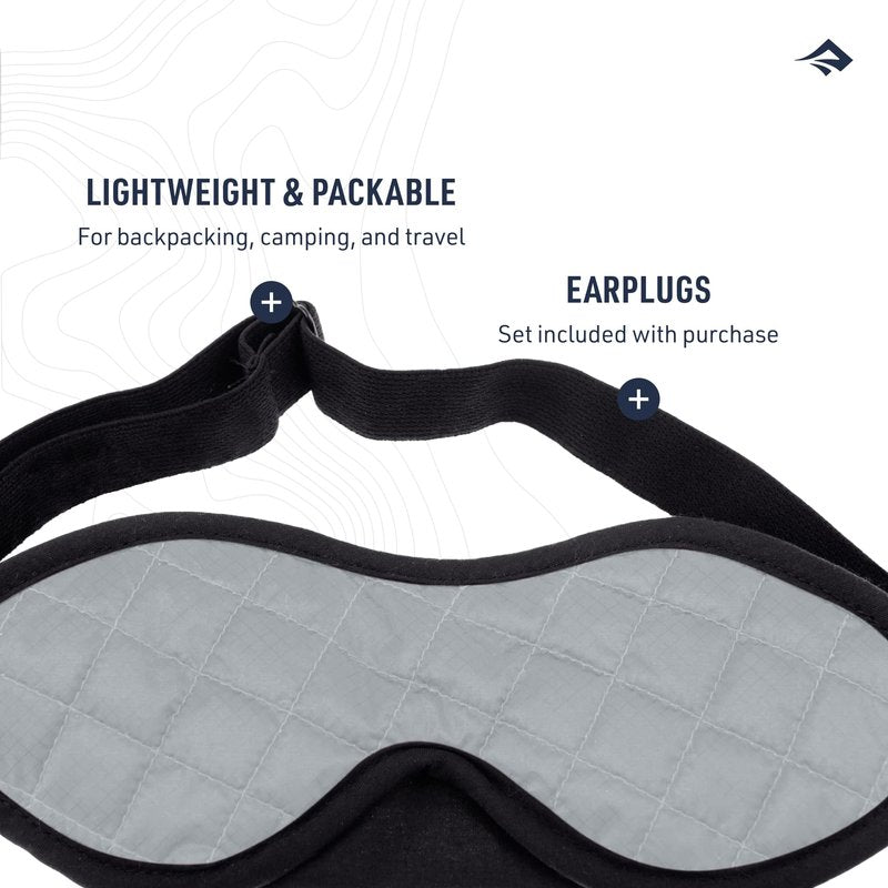 Sea to Summit TravellingLight Eye Shade Travel Sleep Mask, Highrise Grey