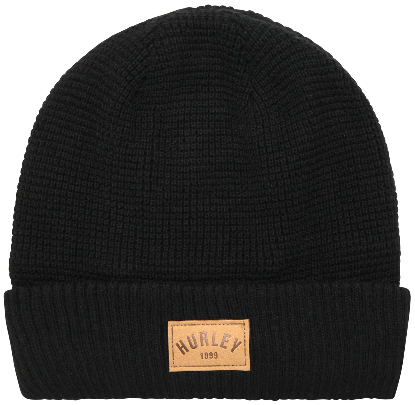 Hurley Womens Beanie Hat - Fleece Lined Ribbed Knit Winter Hats for Women Medium Fit Acrylic Beanies for Fall Snow Ski, Oatmeal