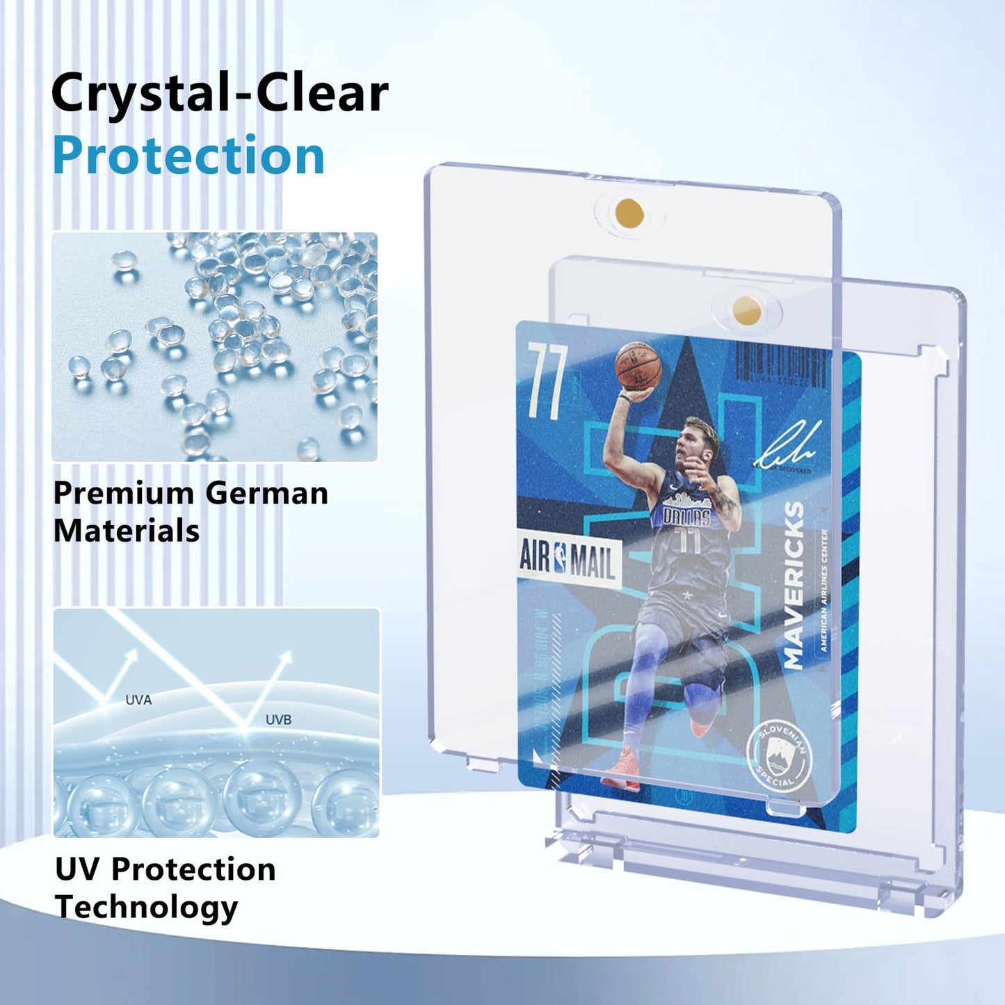 120ct Magnetic Card Holder, 35pt One Card Touch Holder for Trading Cards,Baseball Card Protectors Hard Plastic, Display Case for Collectible Cards Sport Cards Game Cards Top Loads for Cards Sleeves