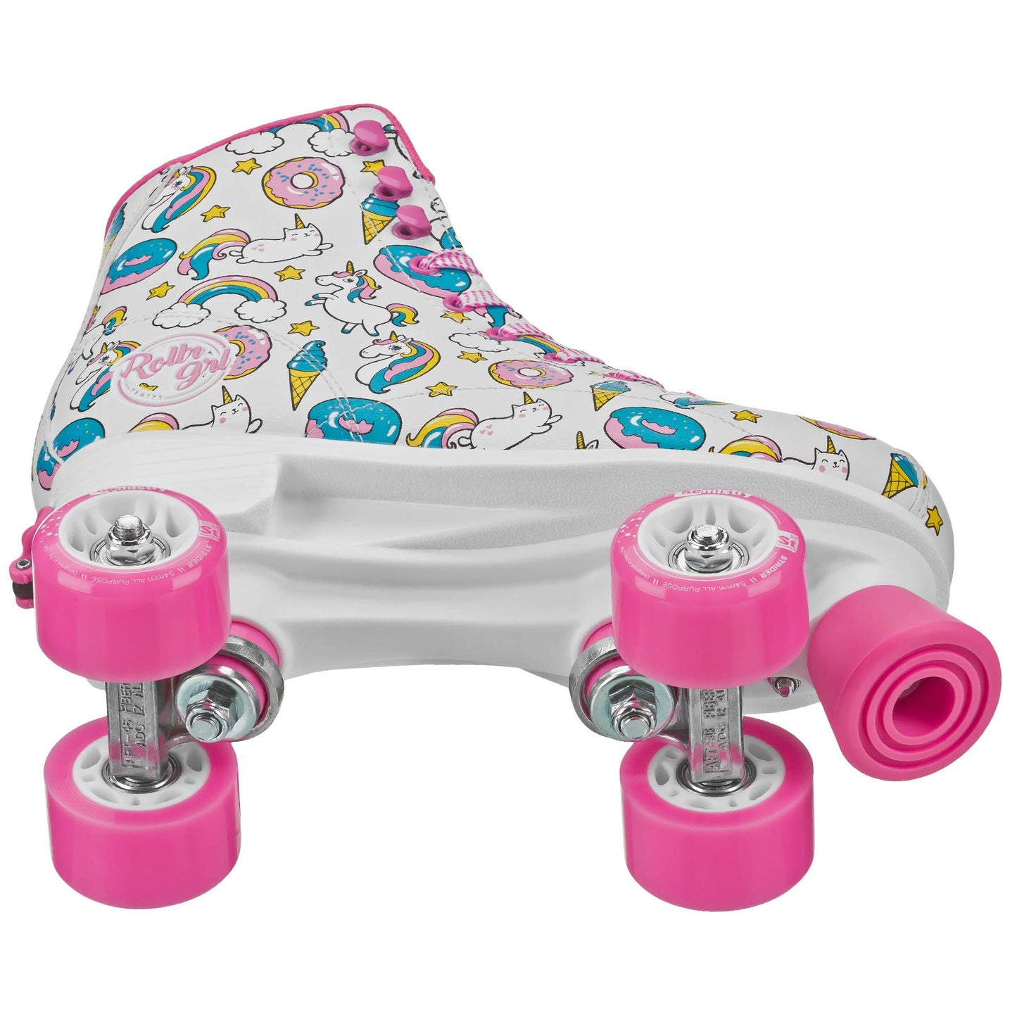 Rollr GRL Ella - Girls White/Pink Adj Medium (3-6)