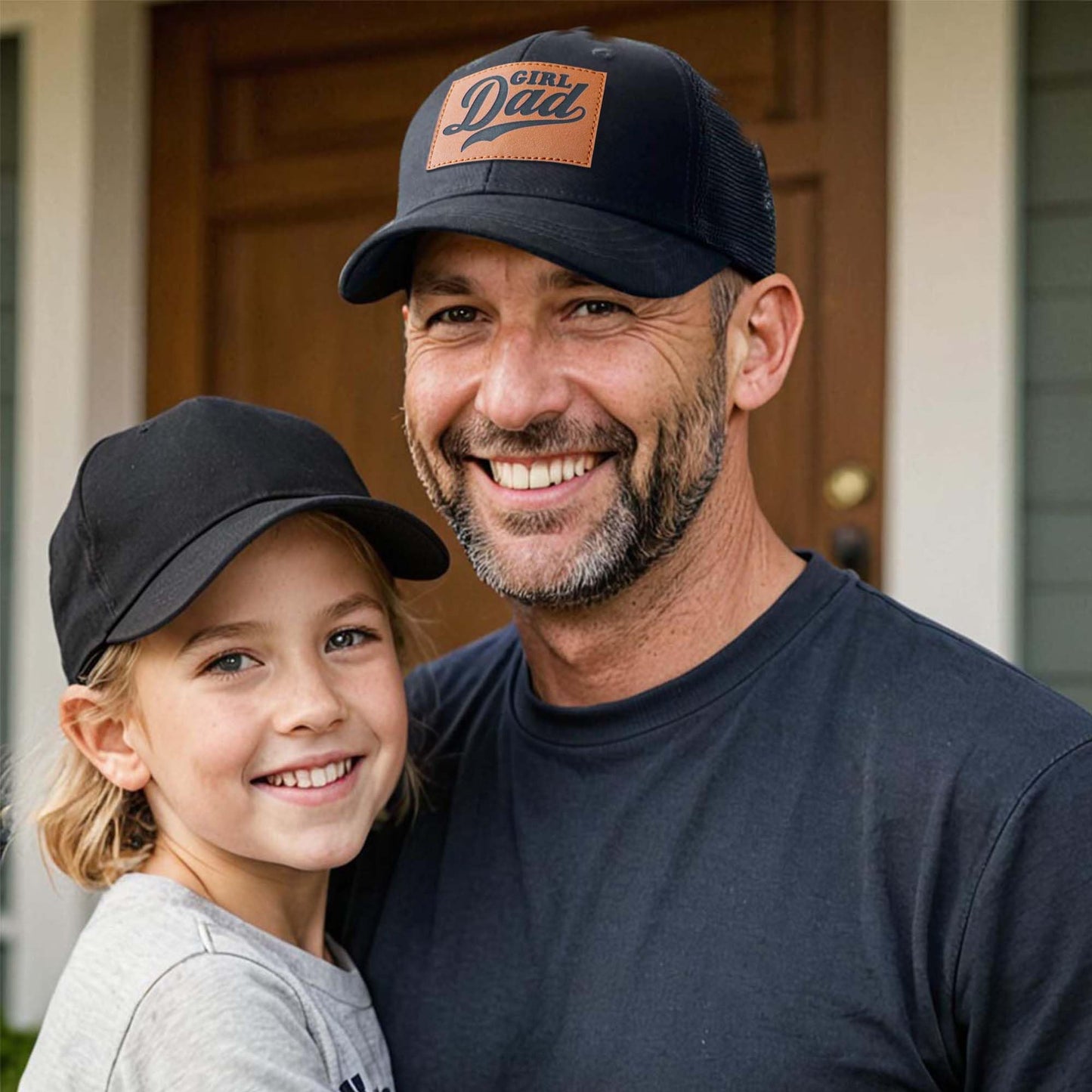 Bakyiwe Girl Father Daddy Gifts Dad Hats for Men, Adjustable Dad Trucker Hats, Fathers Day Birthday Gifts from Daughter Black