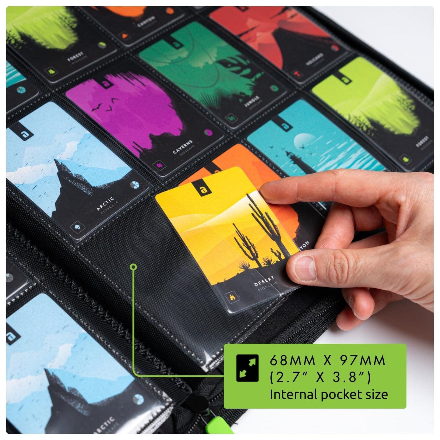 Vault X 12 Pocket XL Zip Trading Card Binder 624 Cards (Yellow)