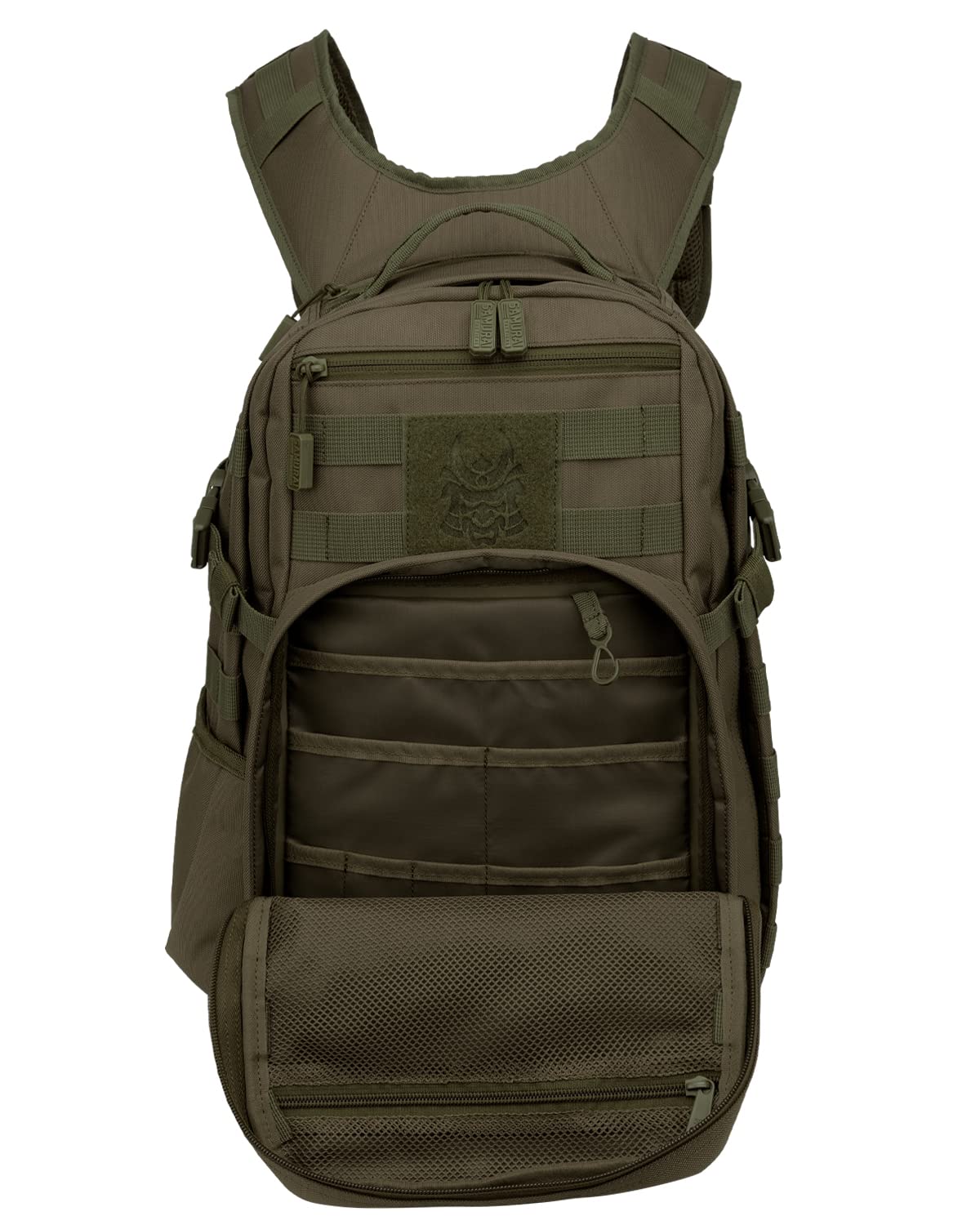 Samurai Tactical Tactical Day Pack Backpack for Everyday, Olive Drab, One Size