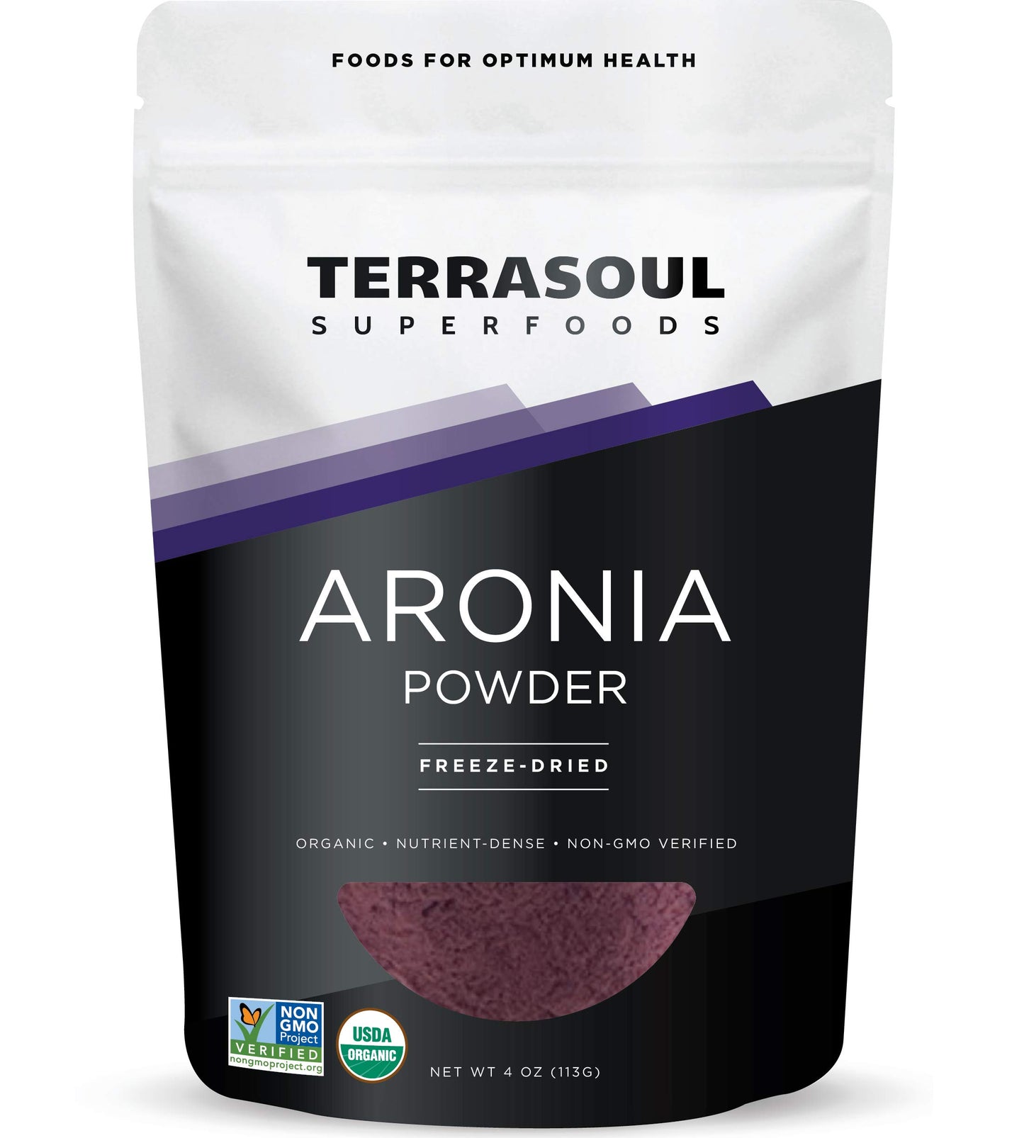 Terrasoul Superfoods Organic Aronia Powder, 4 Oz - Freeze-Dried, Antioxidants