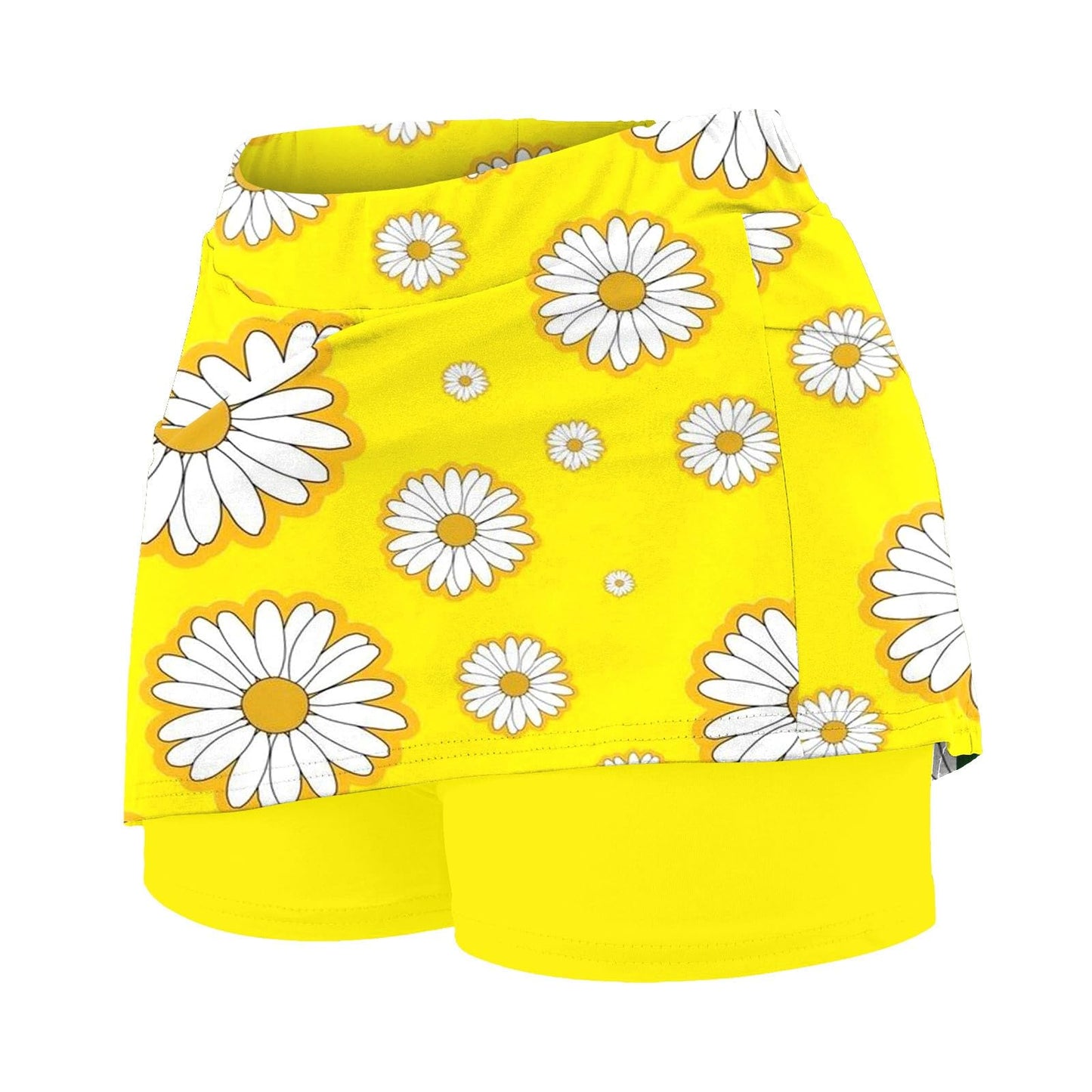 Generic Tennis Skirts for Women High Waist Tennis Skirt Athletic Skorts for Women with Pockets Black Mini Tennis Skirt Women Golf Skirts Athletic Skort Workout Skirts Yellow XX-Large