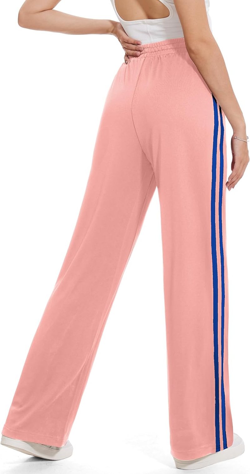 Women's Track Pants - Loose Straight Leg Jogging Sweatpants | Warm-Up Athletic Wear in 28-36 Inseam