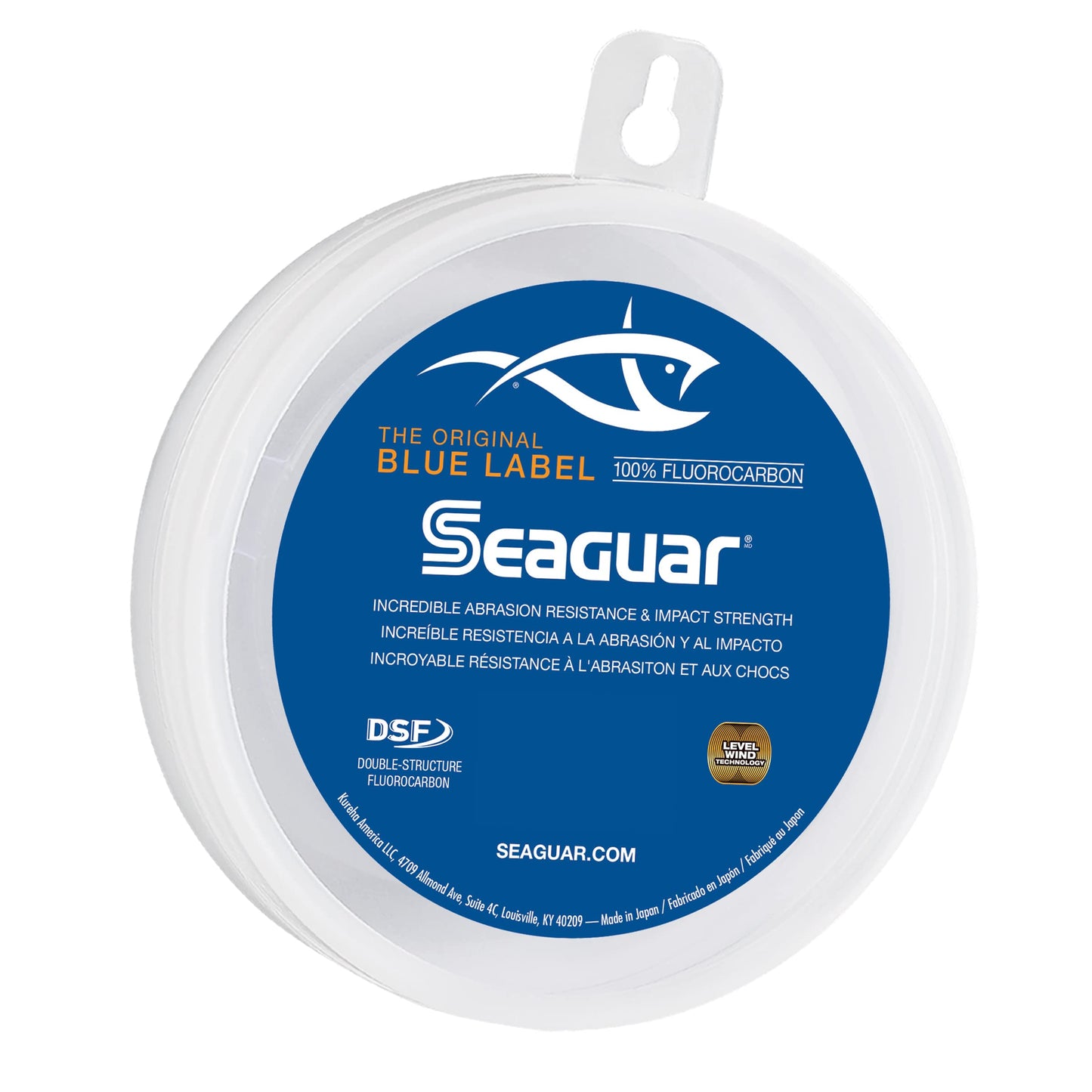 Seaguar Blue Label 100% Flourocarbon Fishing Line (DSF), 10lbs, 25yds Break Strength/Length - 10FC25