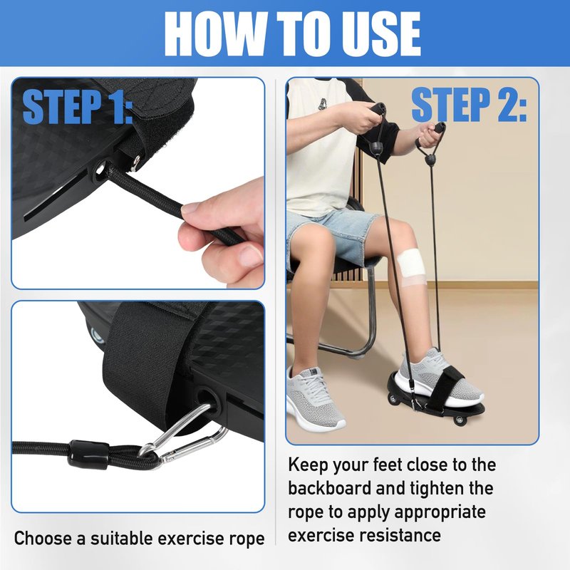 2026 Upgrade Knee Glider for Knee Replacement Recovery Aids, With two types of drawstrings, Knee Therapy Exercise Strengthening Equipment, Physical Therapy Equipment for ACL PCL MCL LCL Surgery, Improve Mobility & Relieve Pain