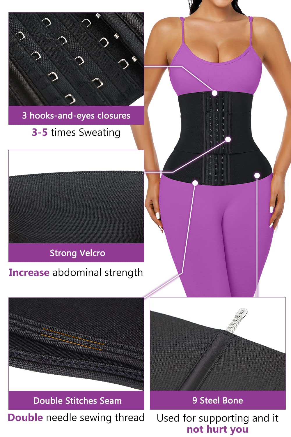 Phateey Waist Trainer for Women Tummy Control Body Shaper
