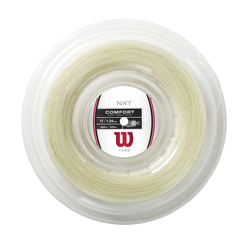 WILSON NXT 17 Tennis String - 200m Reel, White