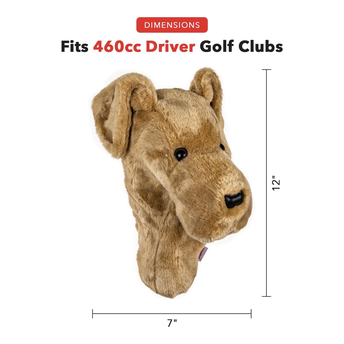 Daphne's Headcovers Yellow Lab Driver Headcover | Premium Driver Headcovers | Funny Golf Club Covers | Stylish Protection for Your Clubs | Men's Golf Gear | Driver Headcover for Men and Women