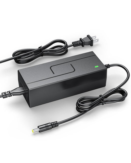 SAYSOLAK 42V 2A Electric Scooter Charger for Hover-1 Journey Alpha Highlander Dynamo Gambit Helios Alpha Cargo Escape Formula Jive Scooters, 9.8Ft Power Adapter Replacement Fit for 36V Li-Ion Battery