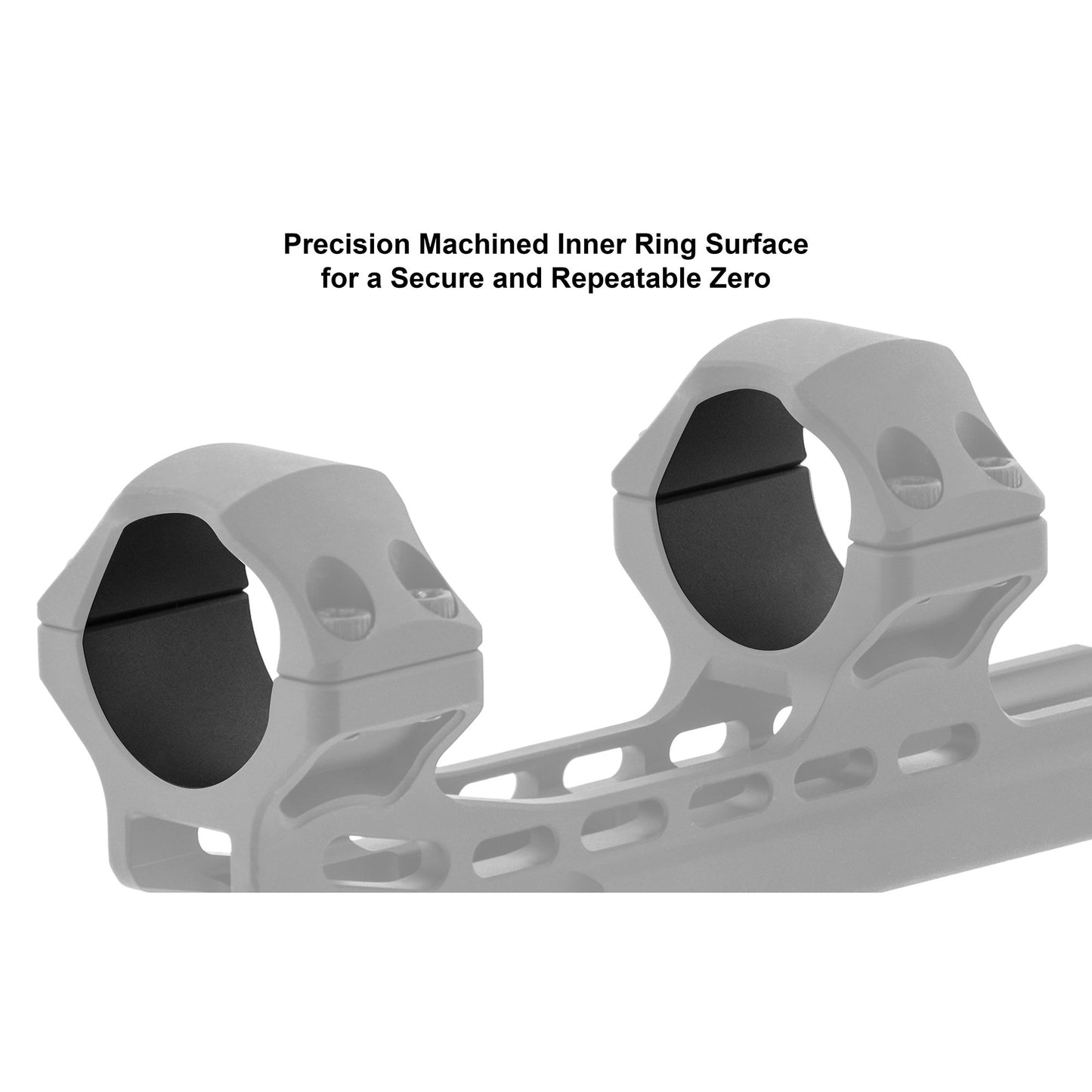 UTG unisex adult UTG ACCU SYNC 30mm High Pro 50mm Offset Picatinny Rings, Matte Black, High US