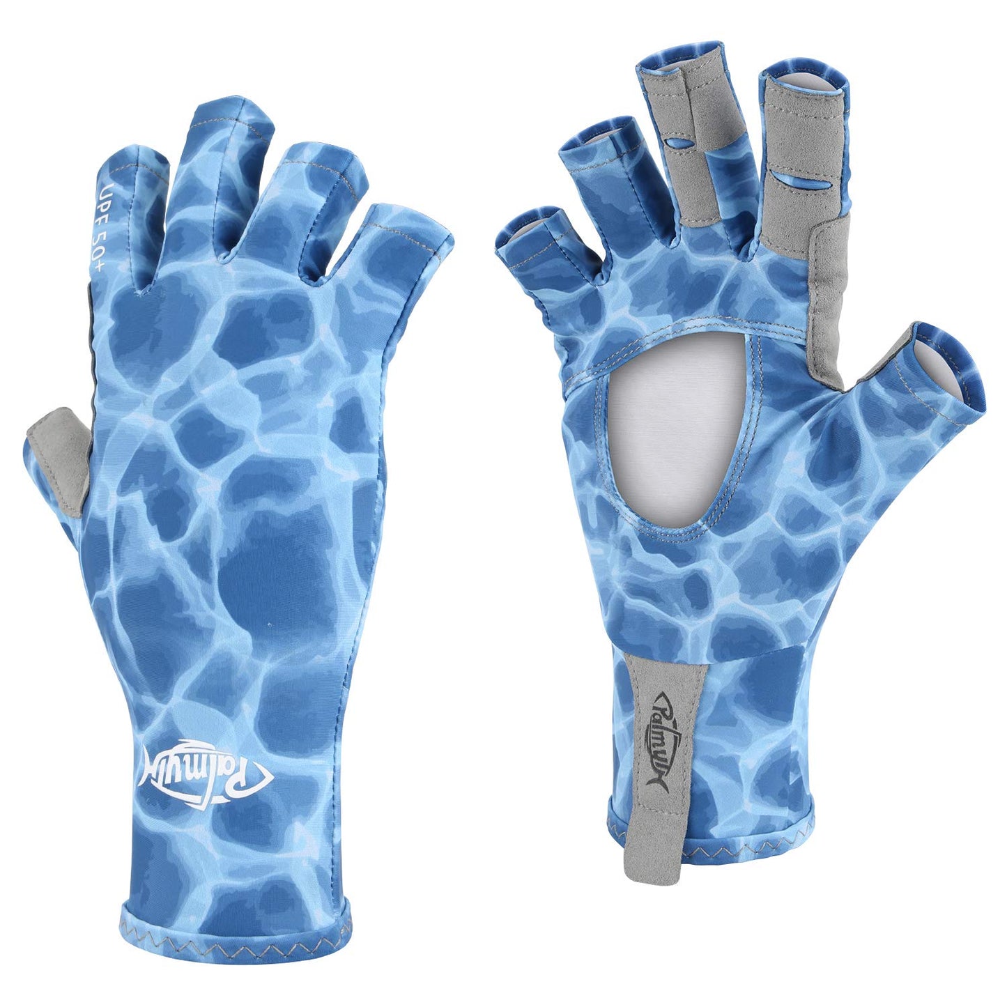 Palmyth UV Protection Fishing Fingerless Gloves UPF50+ Sun Gloves Men Women