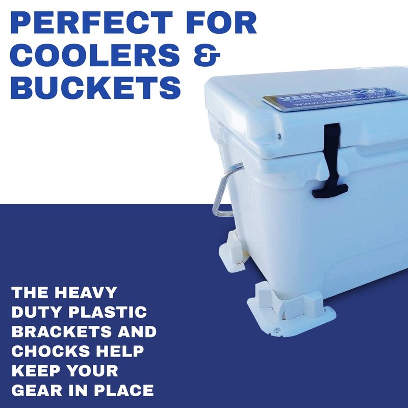 VersaChock Removable Cooler Mounting kit (White) Made in The USA