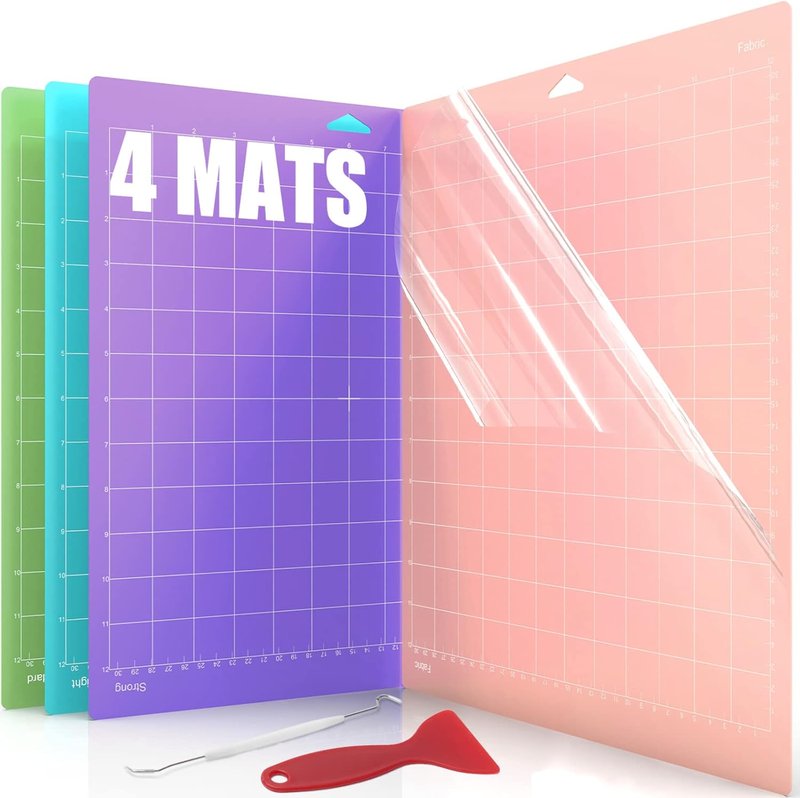 Cutting Mat 4 Pack - Compatible with Maker 3, Air 2 | Strong Fabric Cut Pads & Accessories