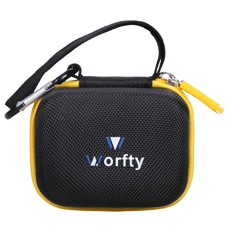 Worfty for Fanttik X10 Ace Mini Bike Pump Hard Case, Air Pump Organizer for Air Tube and Adaptor (Case Only) (Black)