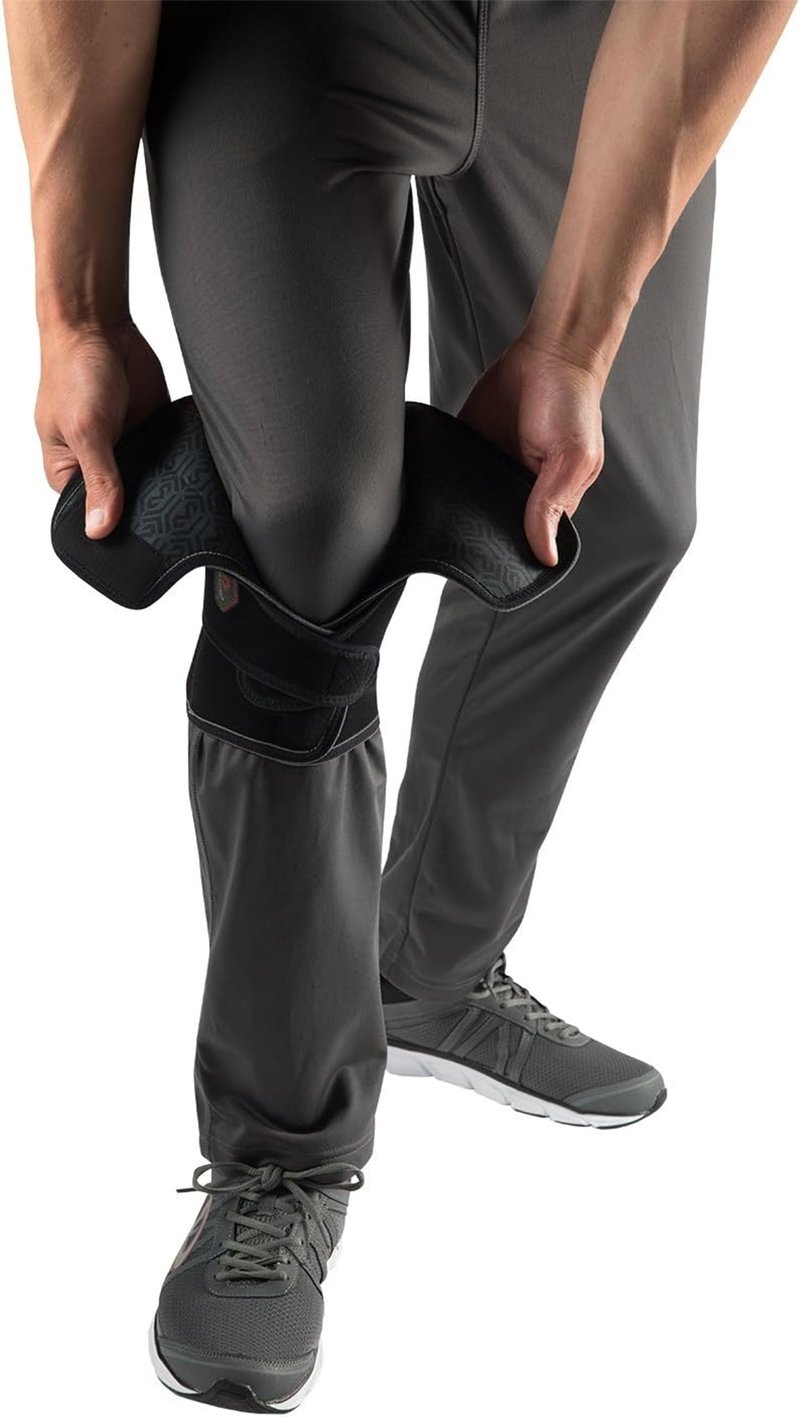 McDavid MD4201 Versatile Knee Wrap with Stays, Large, Black