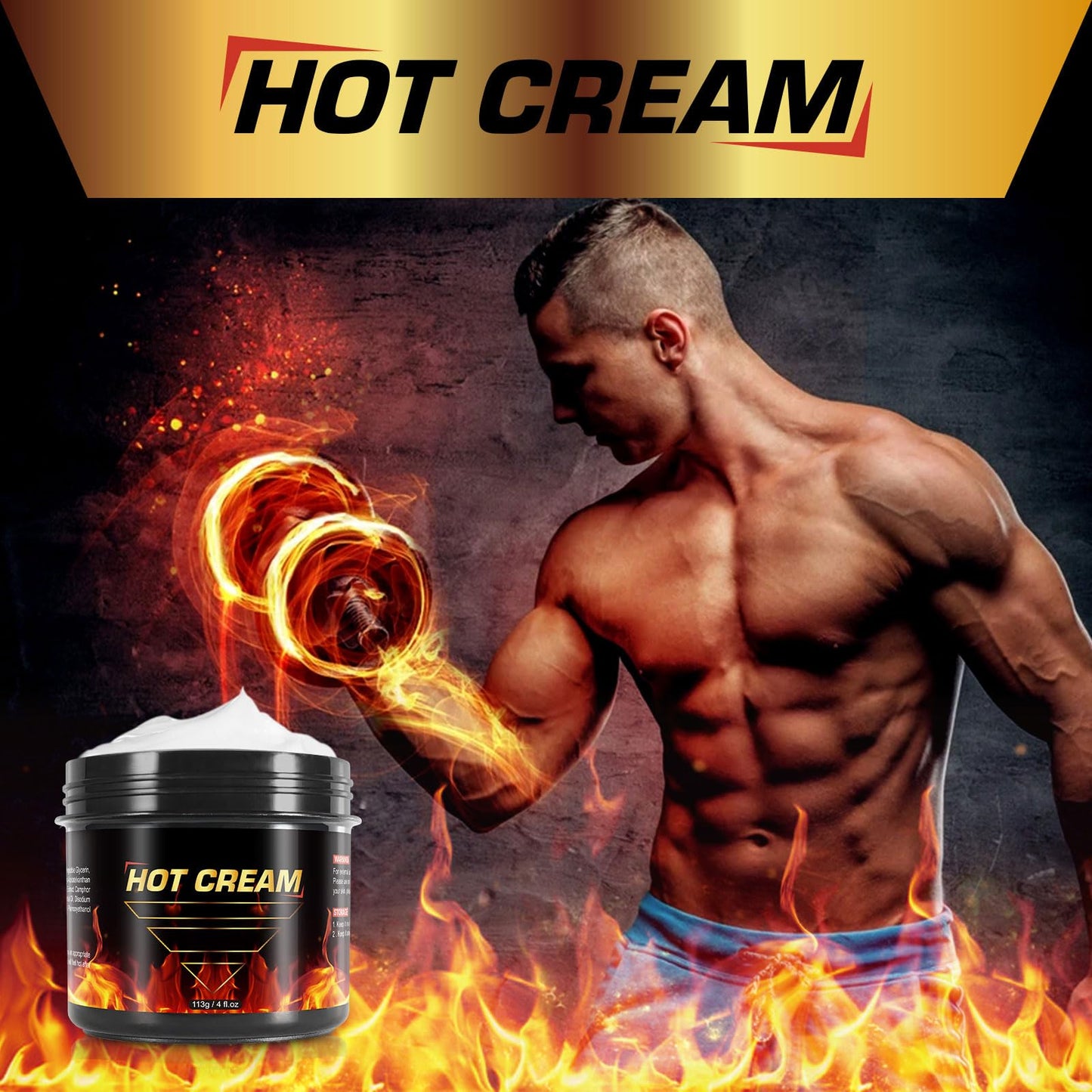 Hot Sweat Cream, Hot Firming Lotion Sweat Enhancer, Creams for Belly Natural Workout Enhancer for Women and Men for Thighs Legs Abdomen Arms and Buttocks