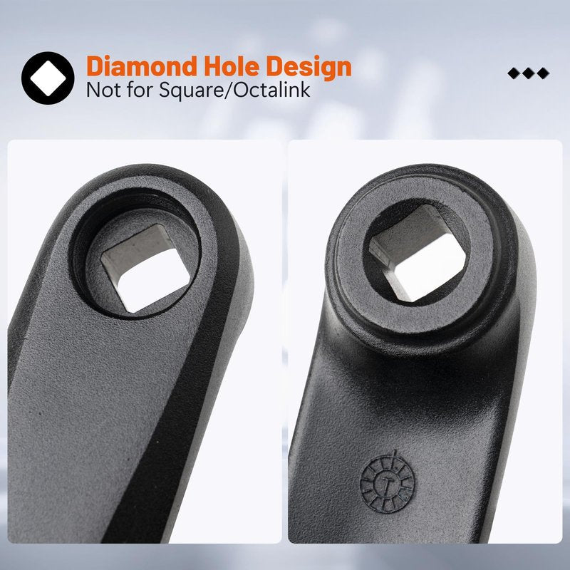 BAFANG E-Bike Crank Arm Aluminium Alloy 2 Pieces E-Bike Crank Arm Left Crank and Right Crank for Electric Bicycle BBS Middle Drive Motor