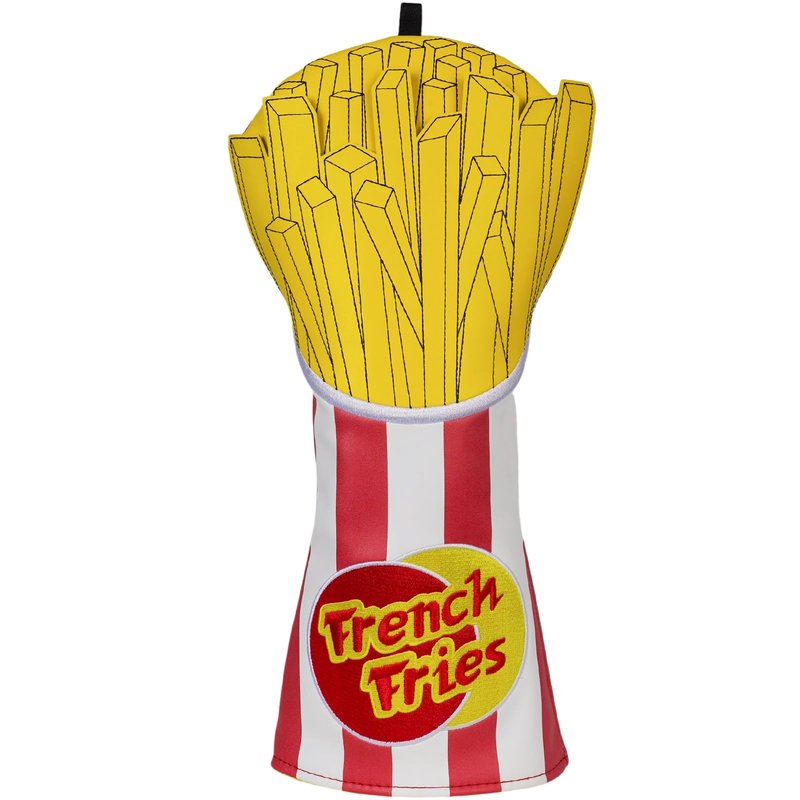 Craftsman Golf Funny French Fries Food White Red Driver Headcover Club Head Cover Protector Fits up to 460cc