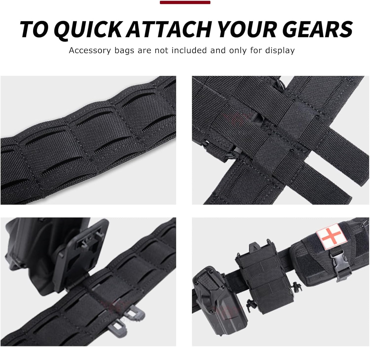 Tactical Battle Belt - Quick-Release Rigger for Men | Durable Anti-Slip Nylon Design