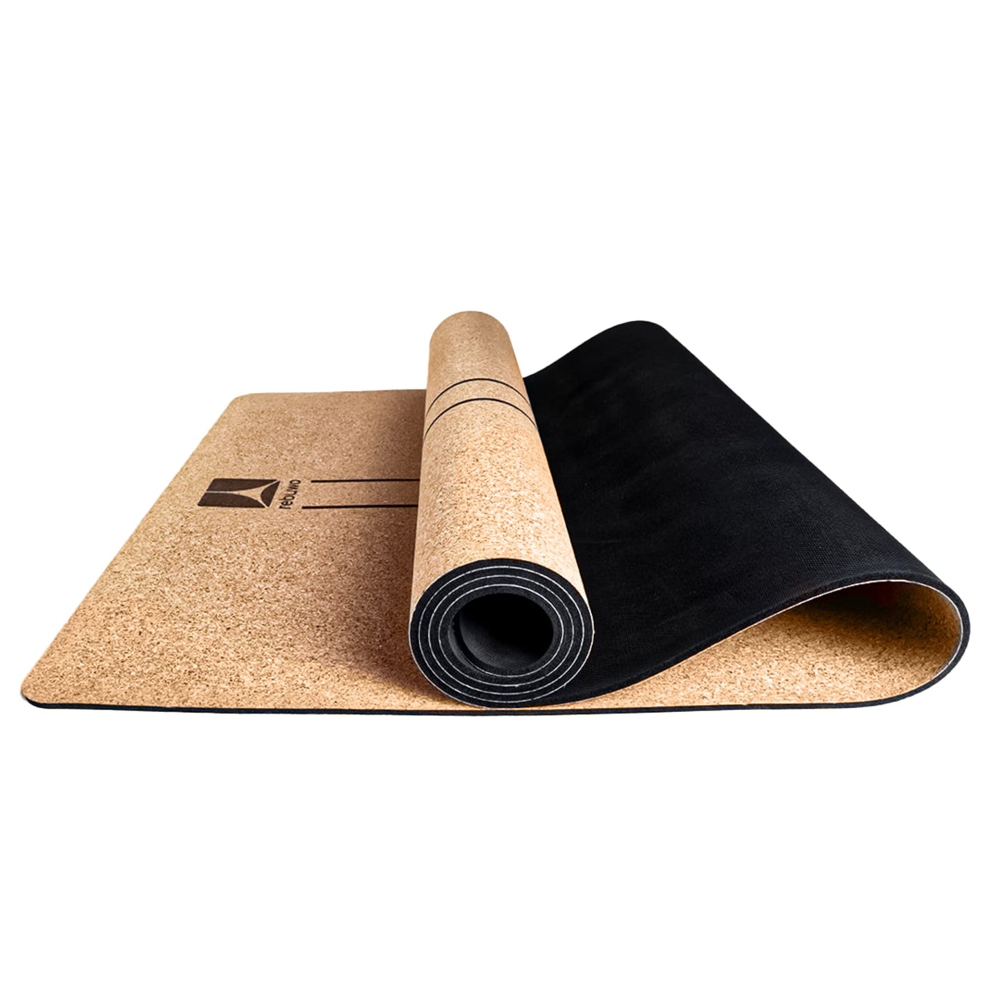 Yoga & Meditation Set Cork Yoga Mat - Beige Yoga Belt - Lavander Eye Pillow, Yoga Mat Set