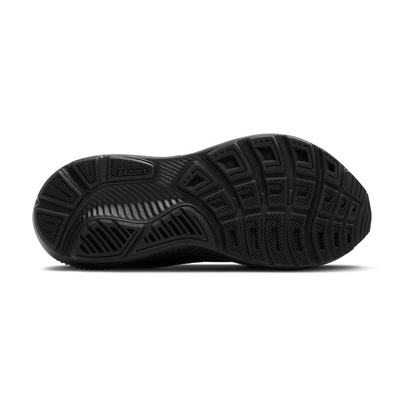 Brooks Men’s Ghost 17 Neutral Running Shoe - Black/Black/Ebony - 9.5 Wide