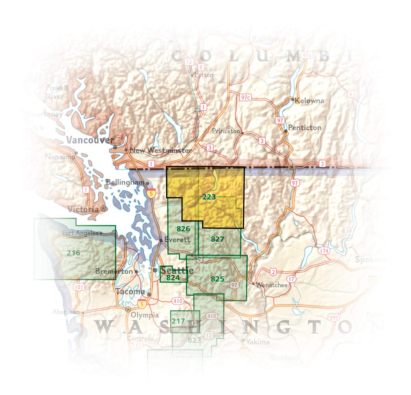 North Cascades National Park Map (National Geographic Trails Illustrated Map, 223)