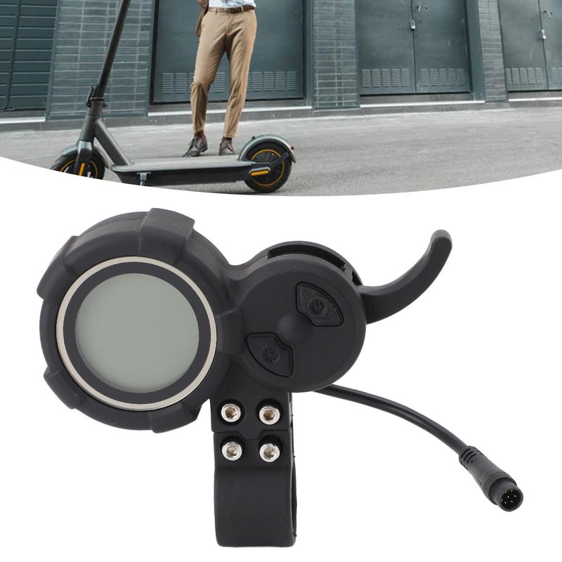 Electric LCD Display Meter for 10 Inch Scooter, 36?72V LCD Display Control Panel with 6 Pin Plug, Electric Display Meter Conversion Kit