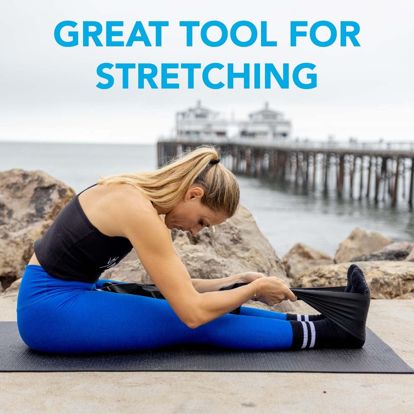 Natural Pilates Flex Bands 4 Levels of Resistance Bands, Exercise Bands for Physical Therapy, Yoga, Pilates Bands, Rehab Bands, Elastic Bands for Workout