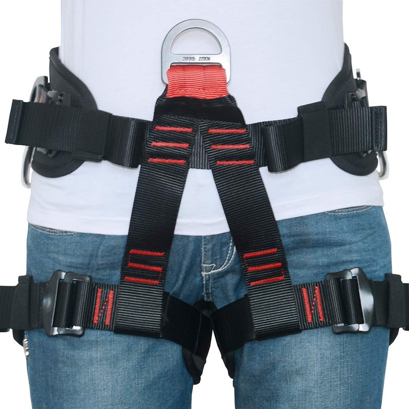 HeeJo Climbing, Safety Safe Seat Belt for Outdoor Tree Climbing, Outward Band Expanding Training Large Size,Climbing Gear