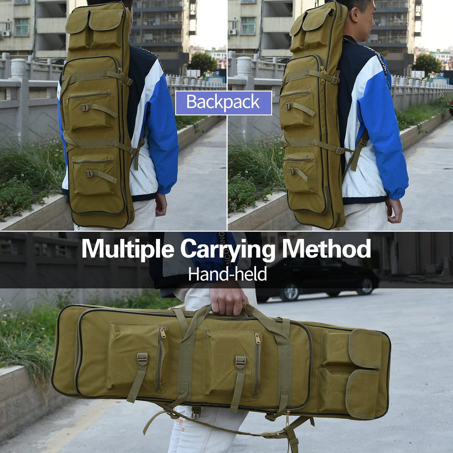 RUBY.Q 46" Bag, Portable Black case for Storage and Transportation