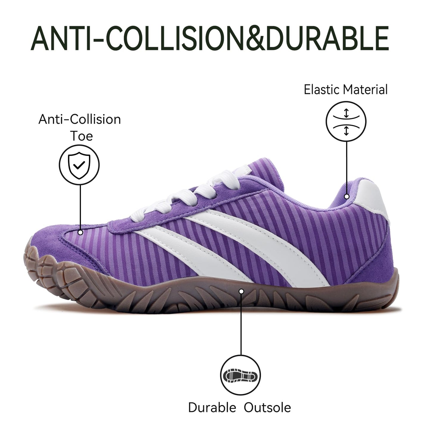 Barefoot Shoes Women Casual Sneakers,Wide Toe Box Shoes Women Zero Drop Barefoot Shoe Men,Minimalist Trail Running Shoe,Non-Slip Lightweight Breathable Comfortable Fashion Walking Hiking Shoes Unisex