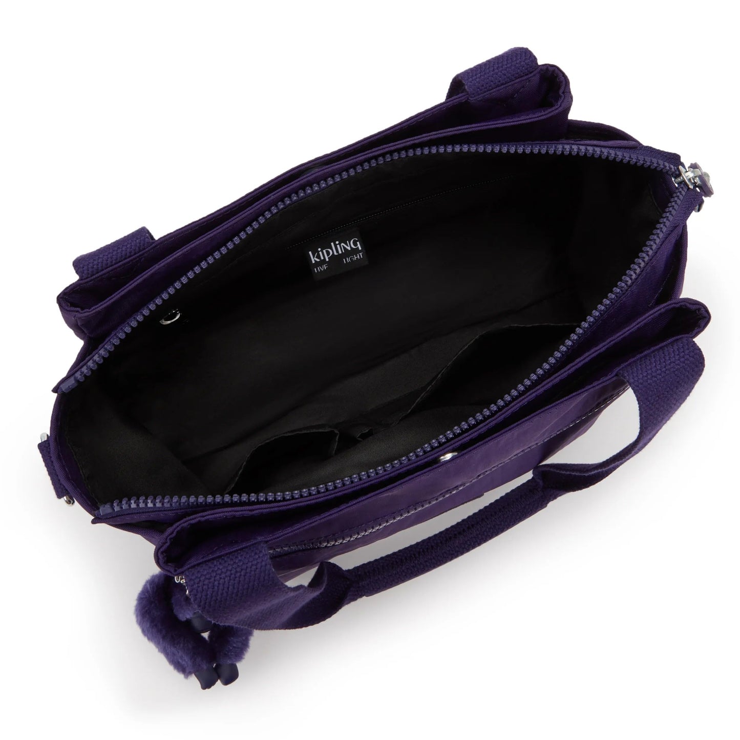 Kipling Women's Elysia Crossbody Bag, Lightweight, Multi-Compartment Magnetic Snap Pockets, Shoulder Bag – Moonlit Blue