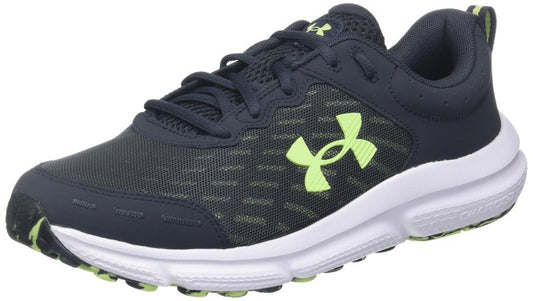 Under Armour Mens Charged Assert 10 Anthracite/Anthracite/Morph Green 7.5 Medium