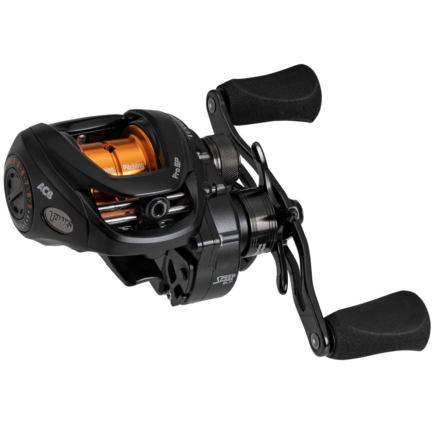 Lew's Team Lew's Pro SP Baitcast Fishing Reel, 8.3:1 Gear Ratio, Left-Hand Retrieve, Aluminum Frame, Premium 9 Stainless Steel Ball Bearings