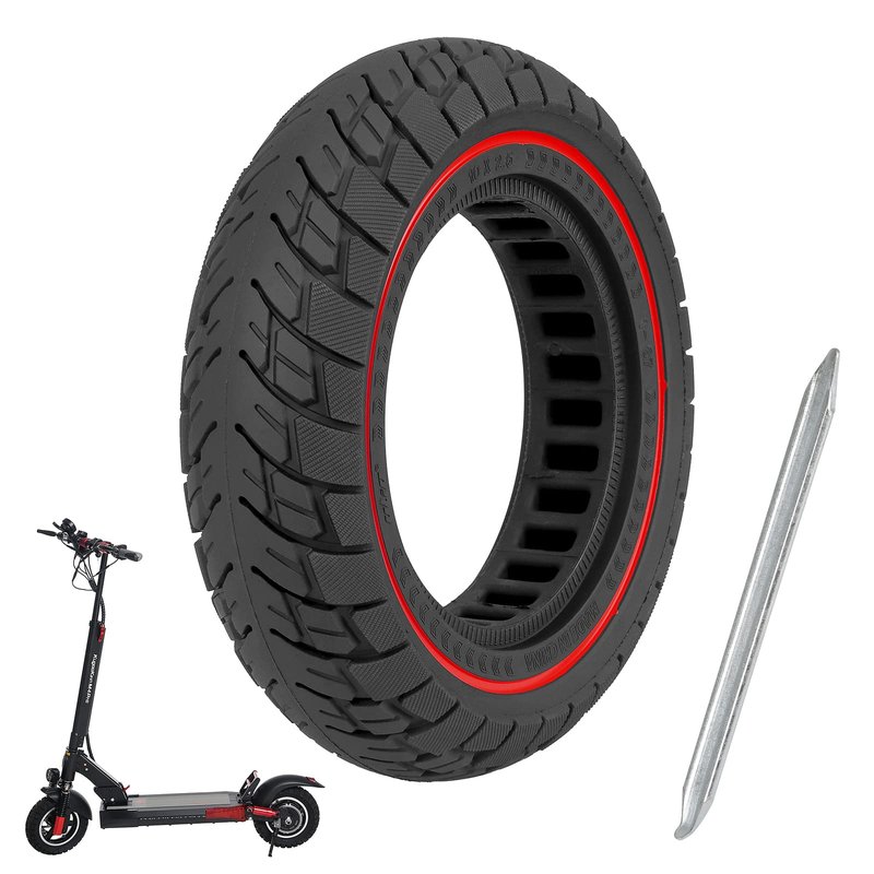 ulip 10x2.5 Solid Tire 10 Inch Electric Scooter Wheels Replacement Front or Rear Puncture-resistant Rubber Solid Tire