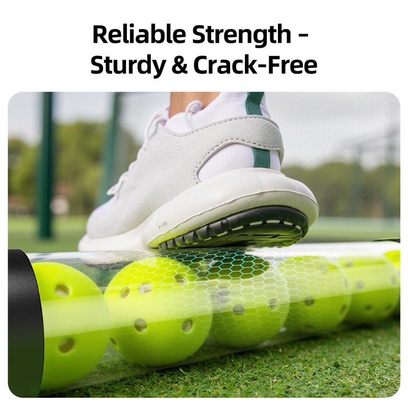 17 Balls Collapsible Pickleball Ball Retriever, Tennis Ball Retriever, Pickleball Pickup Tube with Shoulder Strap, Lightweight & Durable Ball Retriever for Easy Pickup, Collection, Carry, Storage
