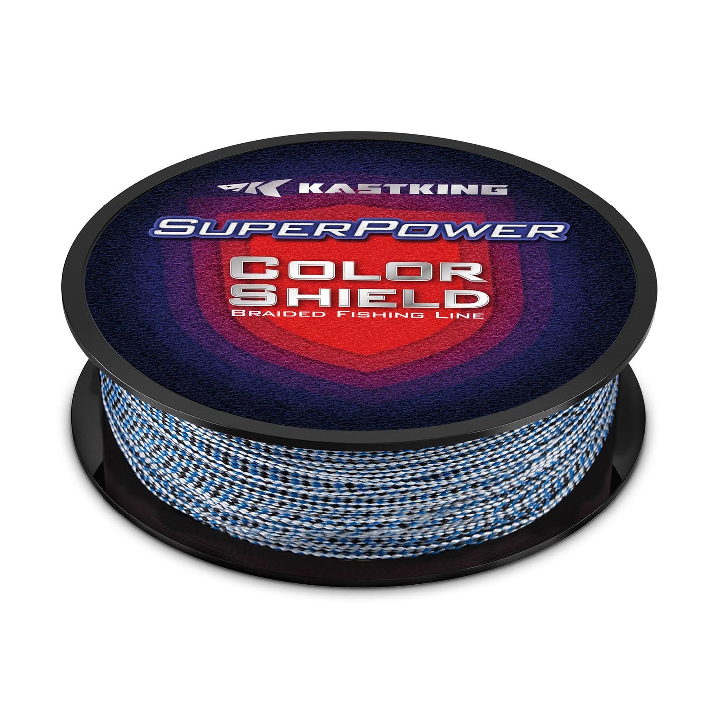 KastKing Superpower ColorShield Braided Fishing Line, Blue Smoke, 50LB, 500Yards, X4