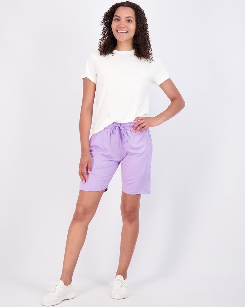 Women's 7" Bermuda Yoga Shorts - Super-Soft, Loose Fit with Pockets | Plus Size Available