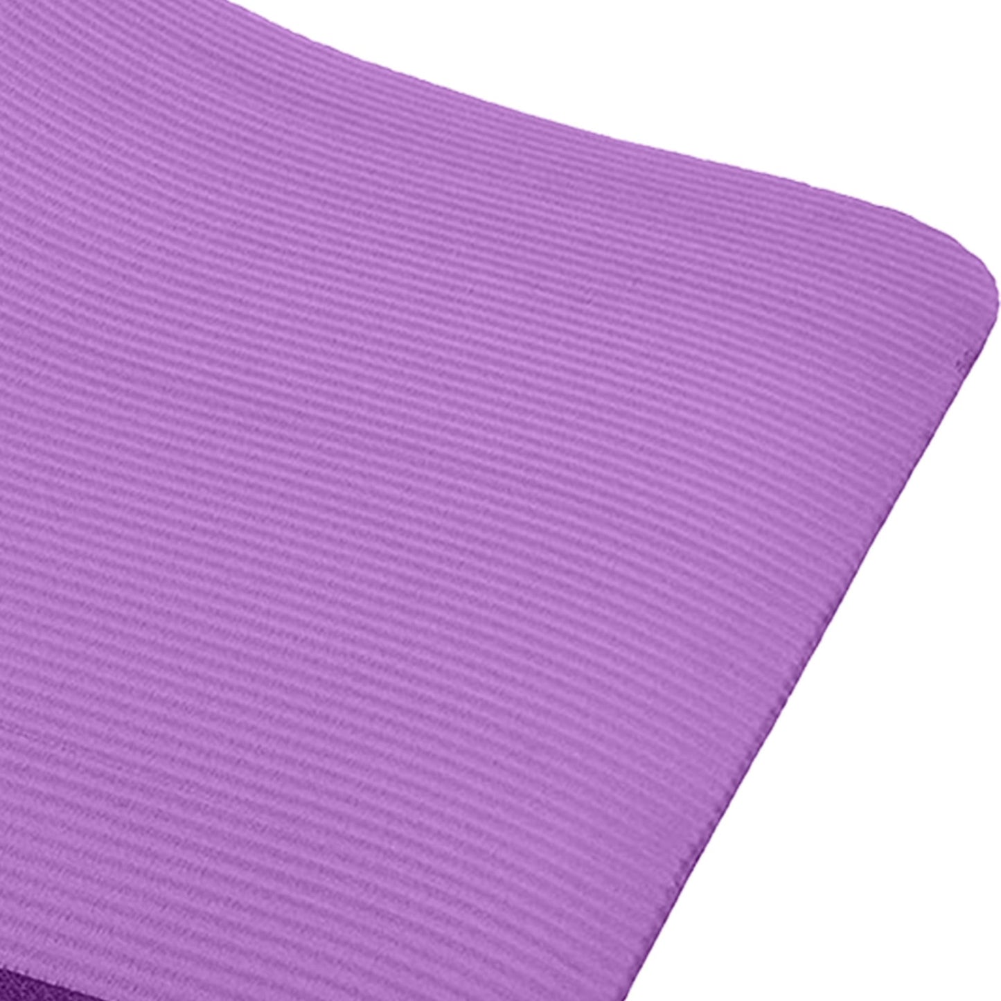 BalanceFrom All-Purpose 1-Inch Extra Thick High Density Anti-Tear Exercise Yoga Mat with Carrying Strap (Purple)