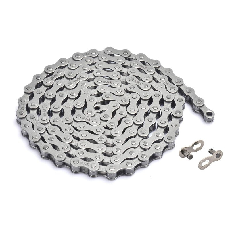 ZONKIE Single-Speed Bicycle Chain 1/2 x 1/8 Inch 122 Links